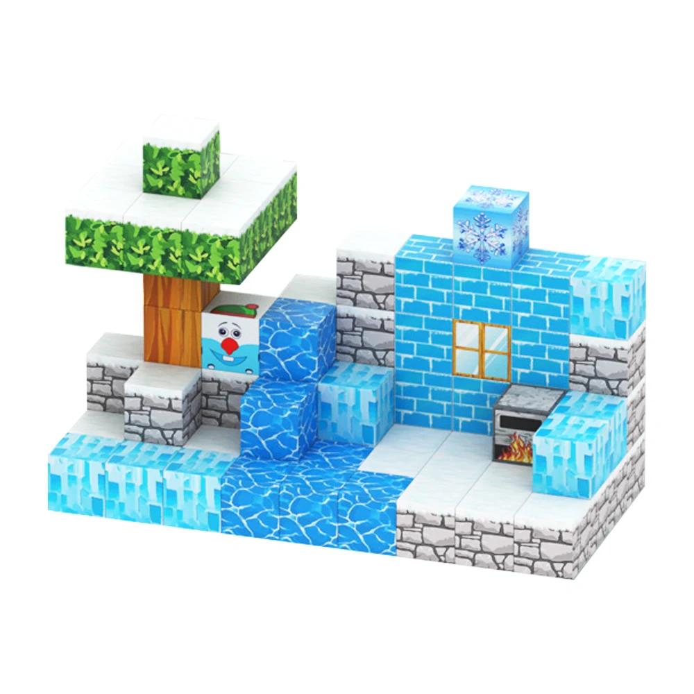 Magnet Cubes Puzzle Educational Toys for Kids Magnetic Building Blocks