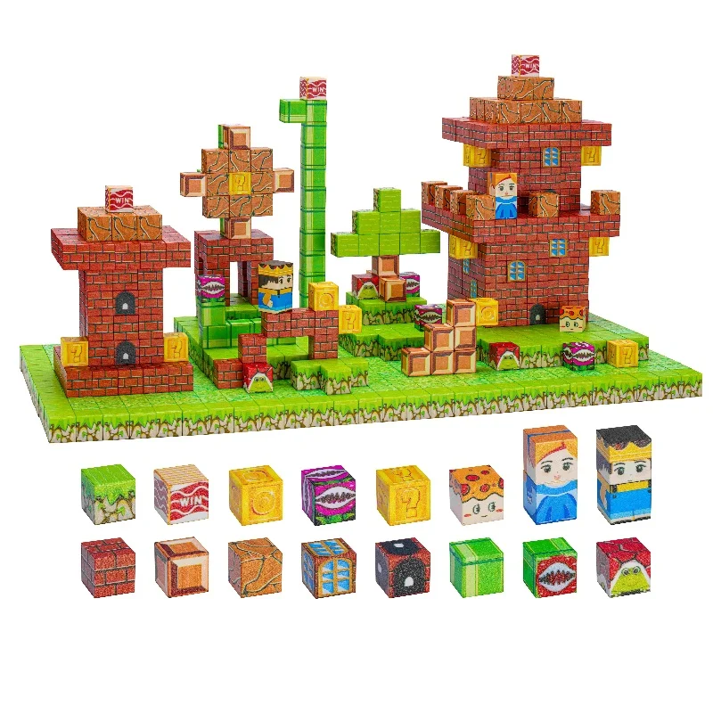 My Famous Scene World DIY Assembly Model Tech Kids Toy Christmas Gift – Magnetic Building Blocks