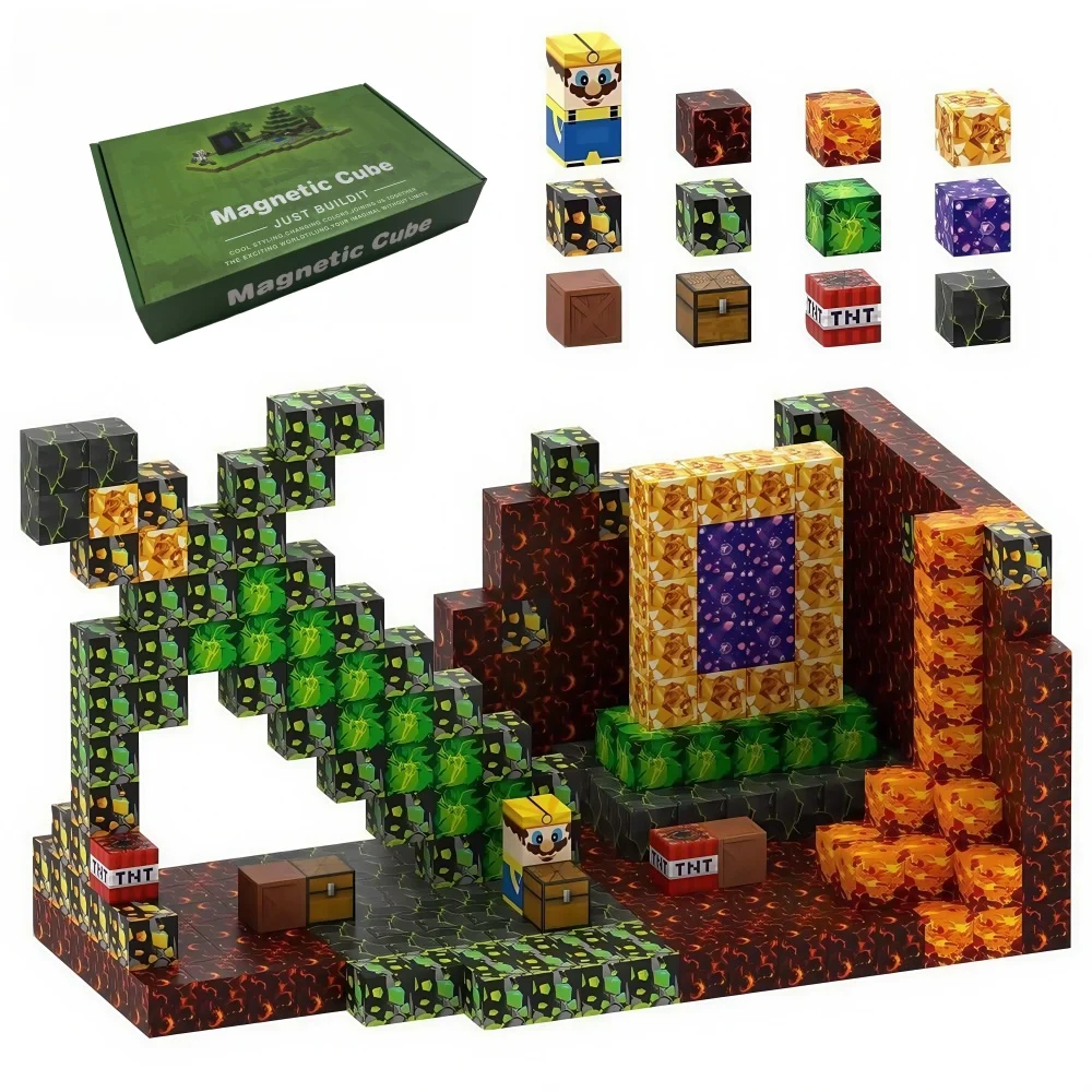 Magnetic Cube Set for Kids | Magnetic Building Blocks