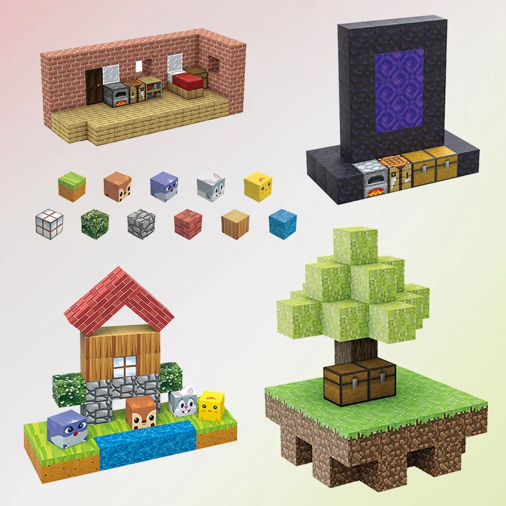 Educational Construction Toys for Kids Creative DIY Magnetic Building Blocks