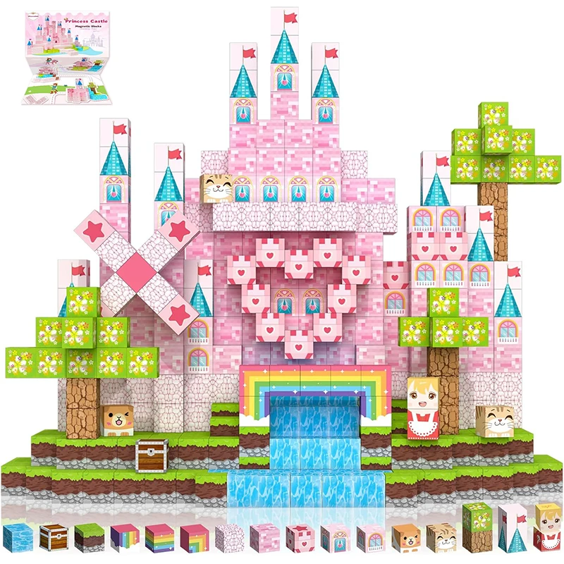 Princess Dream Castle Magnetic Building Blocks Kit