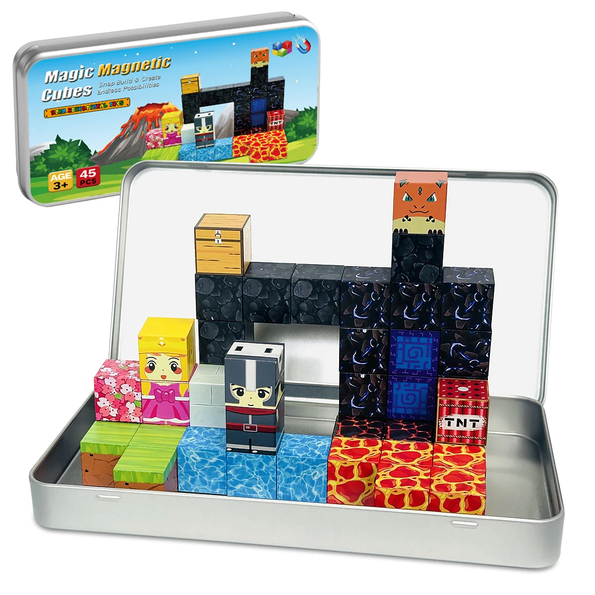 Travel Magnetic Blocks Store 45PCS Educational Toys Magnetic Building Blocks