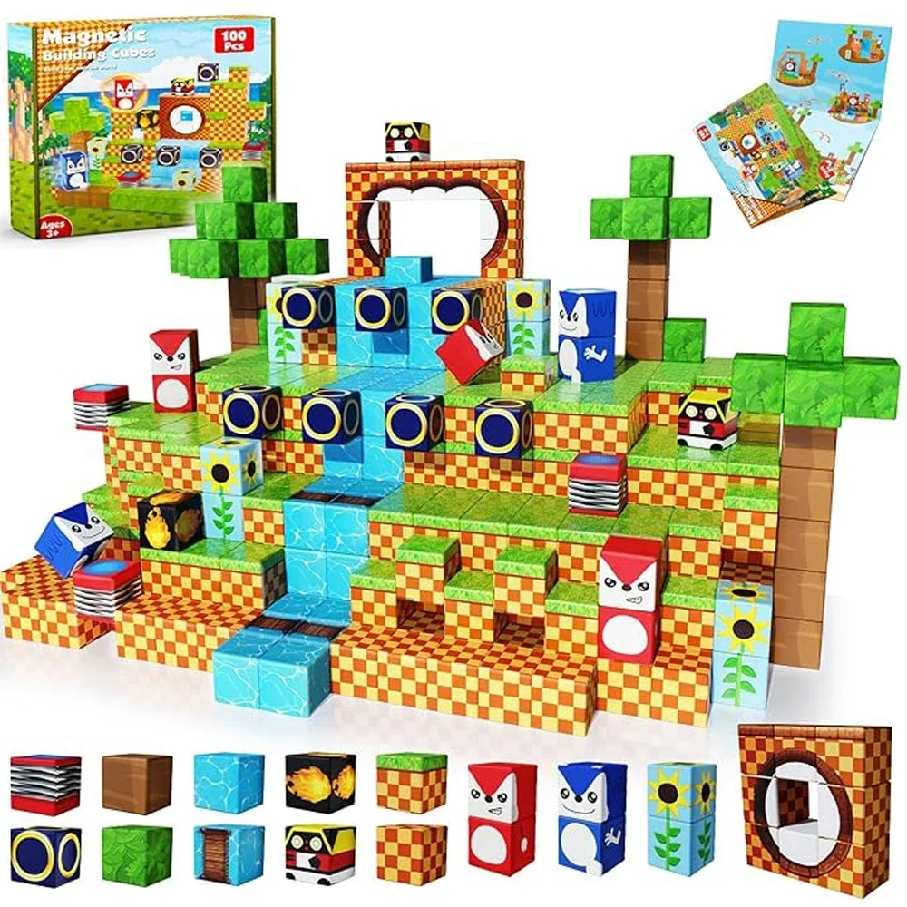 DIY Magnetic Adventure Set STEM Educational Magnetic Building Blocks