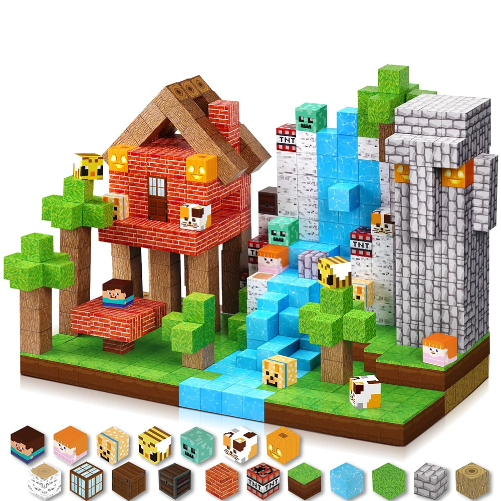 Magnet Cube DIY STEM Toy for Kids Magnetic Building Blocks