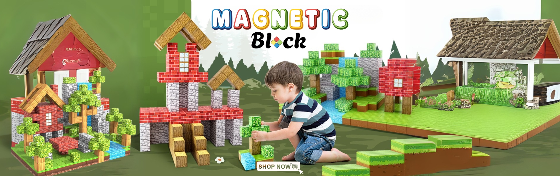 magnetic blocks Banners - Magnetic Blocks Store